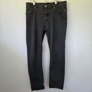 H&M Button Fly Gray Slim Fit Pants - 34‎